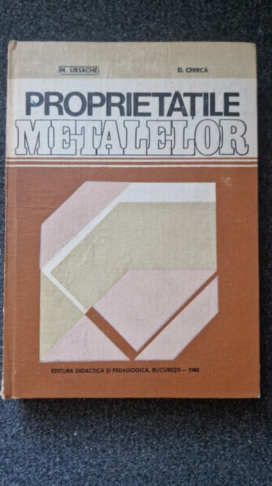 PROPRIETATILE METALELOR - Ursache, Chirca