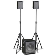 PA SYSTEM 2.1 PORTABIL 280W + MIXER 4 CANALE Electronic Technology foto