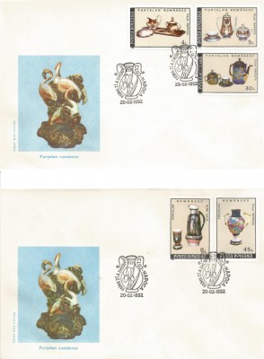 *Romania, LP 1277/1992, Portelan romanesc, FDC foto