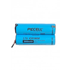 Set 2 acumulatori cu terminal, ICR 18650, Li-Ion, 2600 mAh, 3.7V