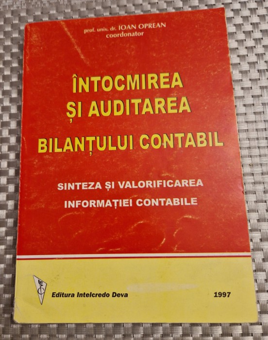 Intocmirea si auditarea bilantului contabil Ioan Oprea