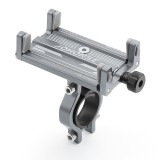Cumpara ieftin Suport de telefon pentru Bicicleta/Motocicleta/Scuter/Trotineta, FIXATO, Aluminiu, Gri