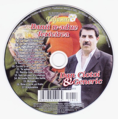 CD Lautareasca: Dan Ciotoi &amp;amp; Generic - Banii n-aduc fericirea ( original - vezi descrierea ) foto