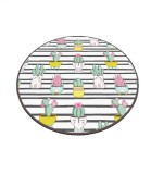 Covor de bucatarie Catinus Cactus Cap, Multicolor, lavabil, anti-alunecare, &Oslash; 100 cm