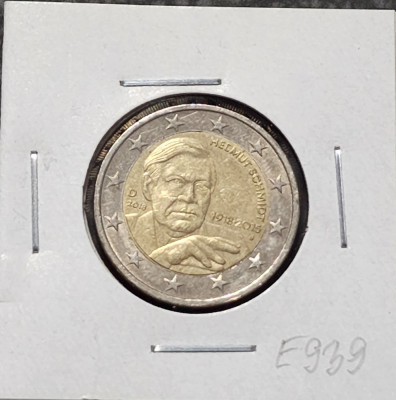 Germania 2 euro 2015 J Helmut Schmidt foto