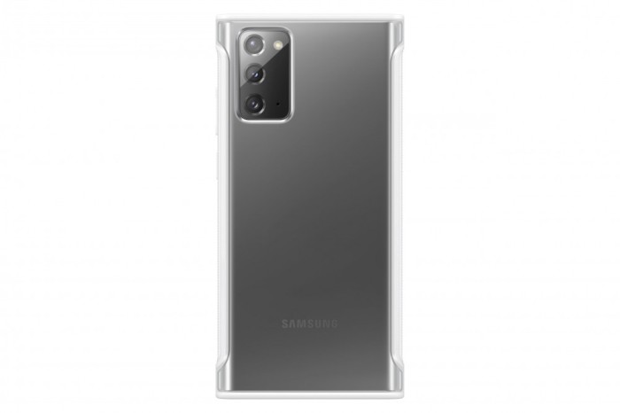 HUSA Smartphone Samsung, pt Galaxy Note 20, tip back cover (protectie spate), policarbonat | poliuretan, ultrasubtire, alb, &quot;EF-GN980CWEGEU&quot;