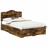 Cumpara ieftin Cadru de pat Stejar fumuriu 120 x 200 cm Lemn prelucrat