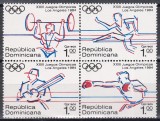 Dominicană 1984 - Jocurile Olimpice - Los Angeles, in Bloc, MNH