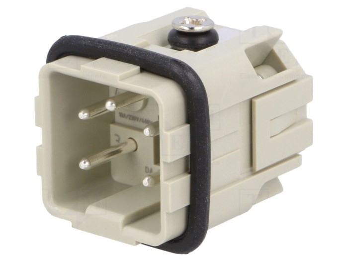 Conector HDC tată 4+PE 10A