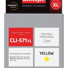 Cartus compatibil Canon CLI-571 Yellow XL, de capacitate mare