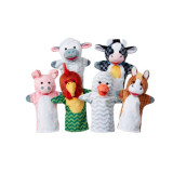 Set 6 papusi de mana Animale de la ferma - Melissa &amp; Doug