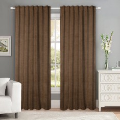 Draperie tip tesatura in cu rejansa transparenta cu ate pentru galerie, Madison, 150x230 cm, densitate 700 g/ml, Severina, 1 buc
