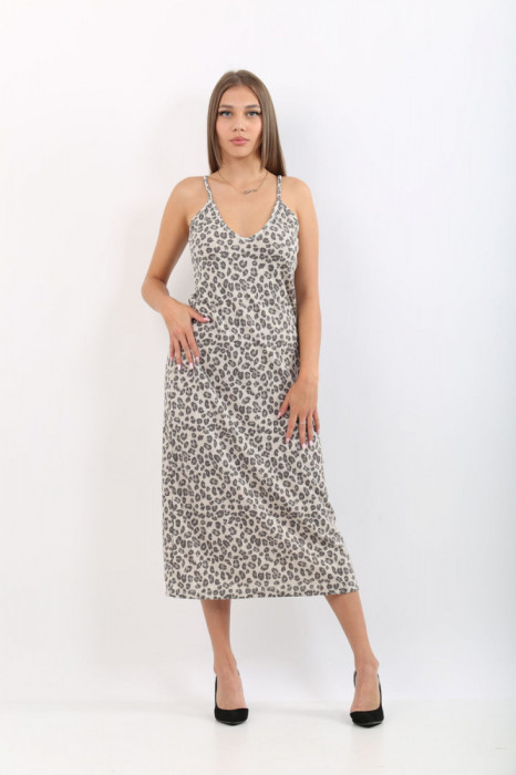 Rochie cu imprimeu AnimalPrint Stradivarius