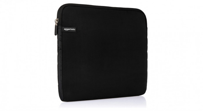 Husa pentru laptop Amazon Basics de 40 cm (15.6 inchi), negru - RESIGILAT