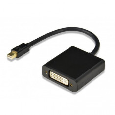Mini DisplayPort la DVI Mama Adaptor pentru Apple MacBook Culoare Negru foto