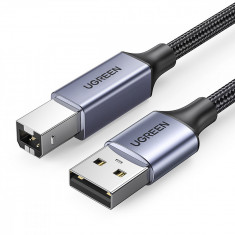 Cablu De Imprimantă Ugreen USB Tip B (mascul) - USB 2.0 (mascul) 480 Mbps 5 M Negru (US369 90560) 90560-UGREEN