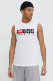 Cumpara ieftin Diesel tricou din bumbac bărbați, culoarea alb A10508.0GRAI