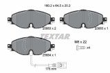 Set placute frana TEXTAR 2568301