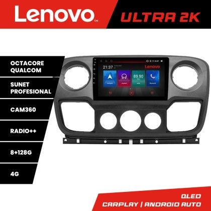 Navigatie Opel Movano, Renault Master 2010-2021 Octa Core Android Radio Bluetooth GPS WIFI/4G DSP 2K 8+128GB 36 v1 CarStore Technology