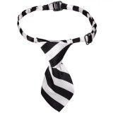 Accesoriu Animale, Cravată, Alb-Negru, Material Sintetic, Oem
