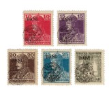 ROMANIA 1919 EMISIUNEA CLUJ KARL &amp; ZITA SUPRATIPAR REGATUL ROMANIEI VARIETATE MNH