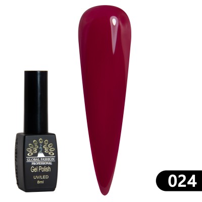 Oja semipermanenta Black Elite, Global Fashion 8 ml, 024 foto