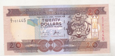bnk bn Solomon Islands 20 $ 2006 unc foto