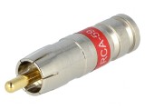 Mufă RCA Tată Crimpare RG59 75&Omega; 3GHz