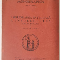 1948 Gh. I. Bârcă - Ameliorarea integrală a insulei Letea, Monografie, Delta