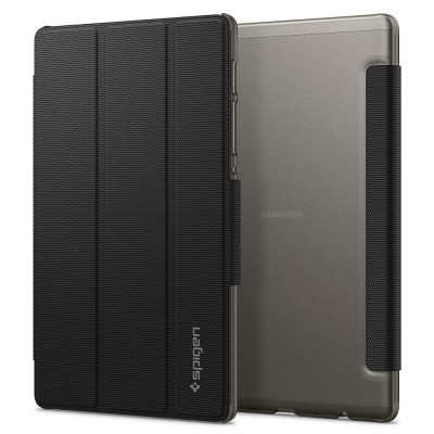 Husa Spigen LIQUID AIR Folio pentru Samsung Galaxy Tab A7 Lite T220, Neagra foto