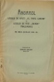 C9726N Anuarul Liceului de băieți Al Papiu Ilarian și Liceul de fete Unirea T&acirc;rgu Mureș pe anul școlar 1920-21 publicat de Simion Gocan, T&acirc;rgu Mureș