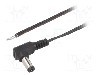 Cablu alimentare DC, cabluri, DC 5,5/2,1 mufa, negru, 1,5m, BQ CABLE - DC.CAB.6201.0150