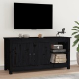 VidaXL Comodă TV, negru, 103x36,5x52 cm, lemn masiv de pin