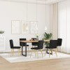 VidaXL Scaune de sufragerie 6 buc. negru material textil