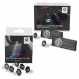 Pachet Set Holograme Logo Usi Oe Bmw Z4 E85 2002-2009 M 68MM 63312468386 + Set 6 Buc Slideuri Pentru Proiectoare Holograme Logo Usi Led Oe Bmw M-Perfo