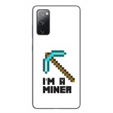 Husa compatibila cu Samsung Galaxy S20 FE Silicon Gel Tpu Model Minecraft Miner