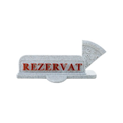 Plăcuță Rezervare Pizzerie (Model Mic) &amp;ndash; Stil și Discreție pe Masă foto