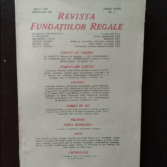 Revista Fudatiei Regale - Anul XIII Februarie 1946 Nr. 2