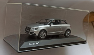 Macheta Audi A1 MK1 2010 silver - Kyosho 1/43 foto