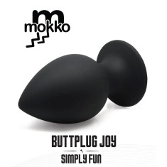 Dop Anal Butplug Joy Small, Silicon, Negru, 8 cm, Mokko Toys