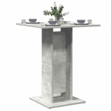 Masă de bistro, gri beton, 60 x 60 x 75 cm, lemn prelucrat