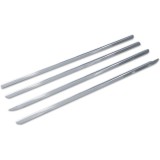 Set ornamente cromate din otel pentru usi, compatibile Dacia Duster (2010 - 2018), 4 bucati