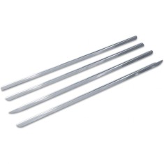 Set ornamente cromate din otel pentru usi, compatibile Dacia Duster (2010 - 2018), 4 bucati