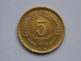 5 CENTESIMOS 1964 CHILE