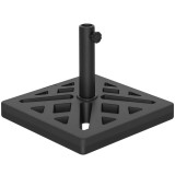 Outsunny Bază pentru Umbrelă de 15 kg pentru Umbrele Max. 2.2 m și Tije de &Oslash;32/38/48 mm, 45x45x33.5 cm, Negru | Aosom Romania