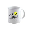Cana alba personalizata Smile, INOVATIX&reg;. 330ml, Oem