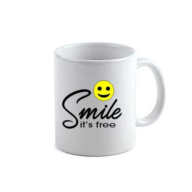 Cana alba personalizata Smile, INOVATIX&reg;. 330ml