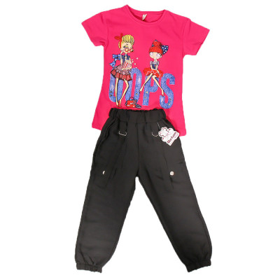 Set Tricou si pantalon 5-13 Ani Fucsia - 7ANIMarimea foto