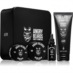 Angry Beards Saloon Set set pentru barbă pentru bărbați 1 buc