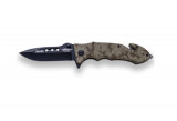 BRICEAG TACTIC CU DESCHIDERE RAPIDA - 8.5 CM / MANER CAUCIUCAT - DIGI CAMO, JKR